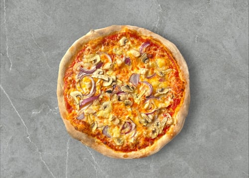 Pizza Poulet Champignons mit Gourmetkäse ø 23cm