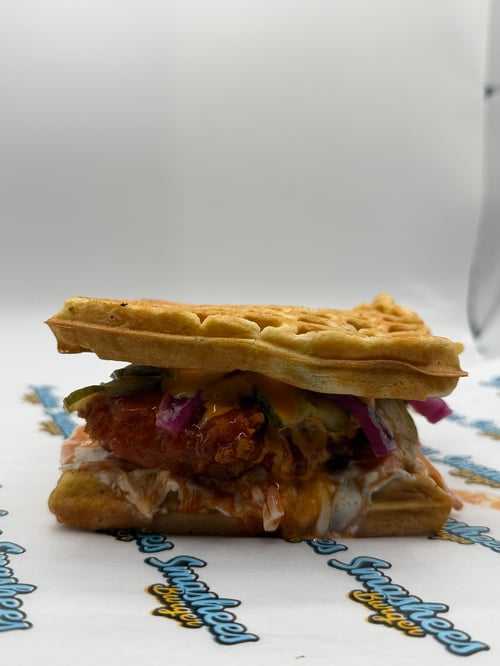 Chick N Waffle Burger
