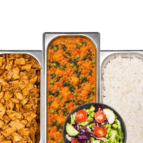 Kürbis Erdnuss Curry Menü