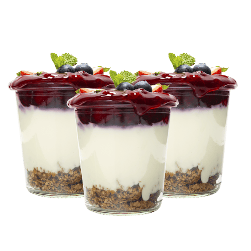 Granola Joghurt Cup Platte