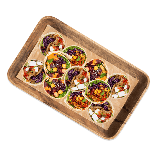 Individuelle Wraps Platte