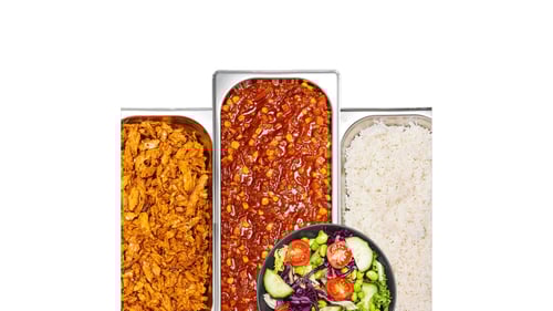 Chili sin Carne & BBQ Menü