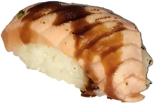 57. Nigiri flamed Salmon