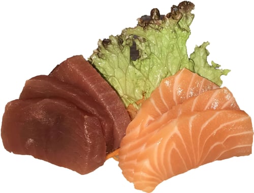 70. Sashimi 3 zalm & 3 tonijn (6 stuks)