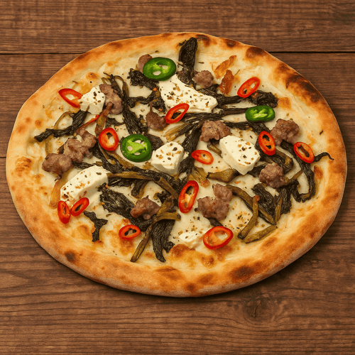 Pizza Salsiccia Bianca Groß, ø 40cm