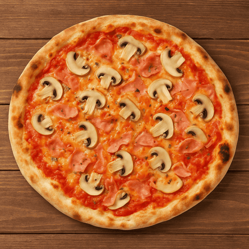 Pizza Prosciutto e Funghi Groß, ø 40cm