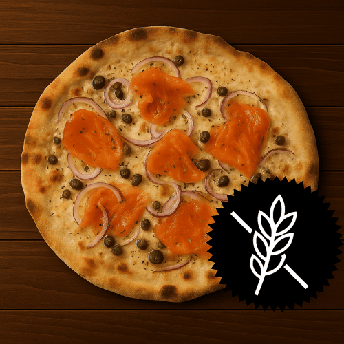 Pizza Salmone Bianca Glutenfrei
