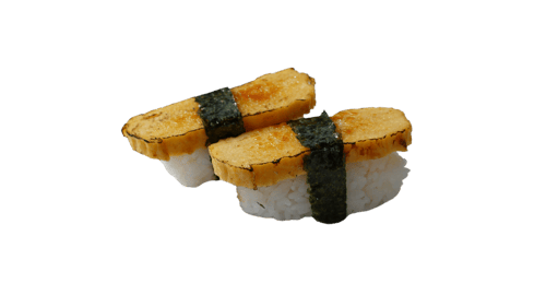 Seared tamago nigiri
