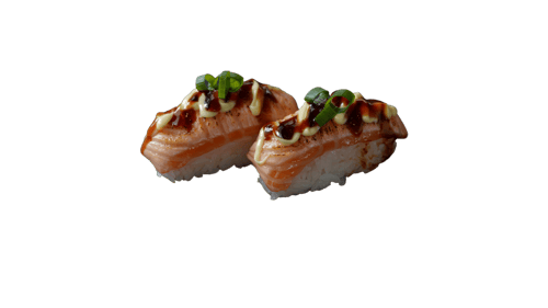 Seared salmon nigiri