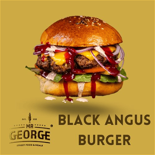 Mr. George Black Angus Burger