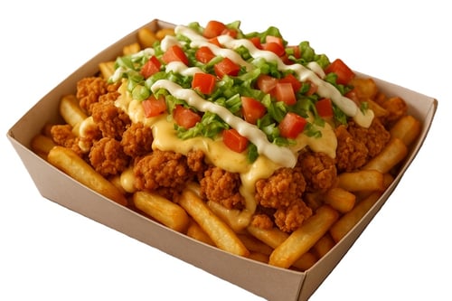 Kapsalon crispy kip