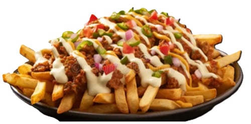 Loaded fries hot chicken