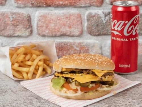 Dubbele samurai burger menu
