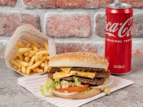 Triple burger menu