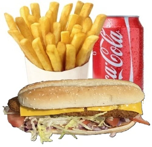 Long vis burger menu