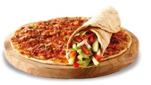 Turkse pizza groenten