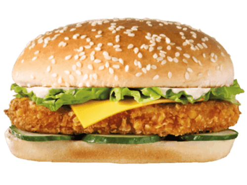 Crispy chicken burger