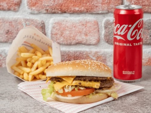 Dubbele Los Angeles burger menu