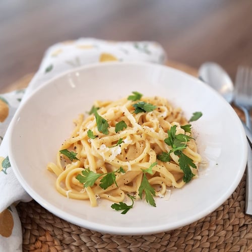 Linguine met scampi