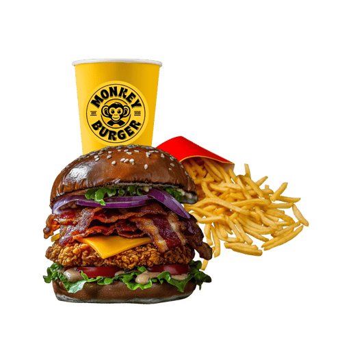 Crispy Bacon Burger als Menü