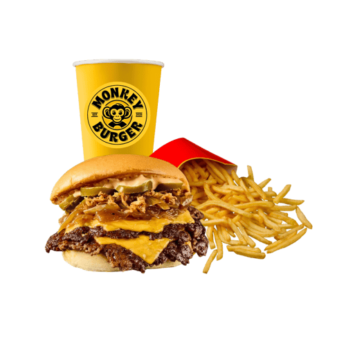 Double Chilli Cheese Smash Burger als Menü