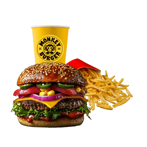 Mexikaner Burger als Menü