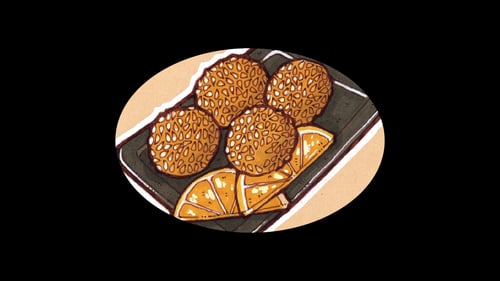 Red Bean Sesam Balls