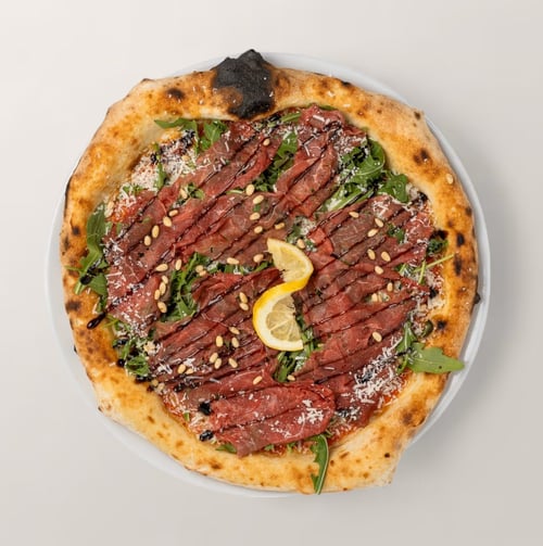 Pizza Bianca Carpaccio di Manzo