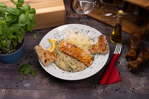  Risotto al Salmone 