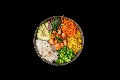 Yo-Shi Poke Bowl Fried Salmon