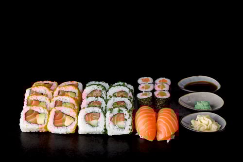 Lachs Menü