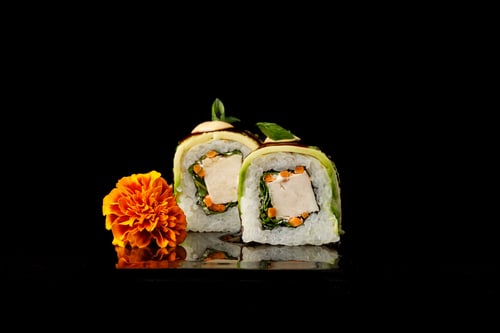 Green Chicken Teriyaki Roll