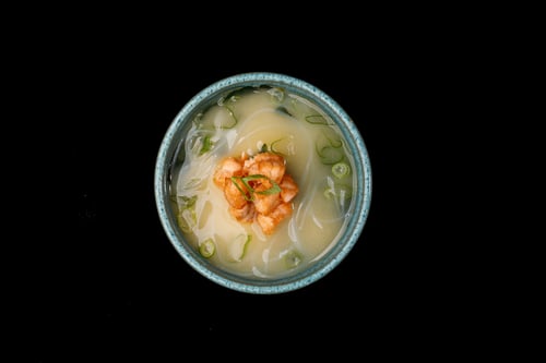 Miso-Lachs Suppe