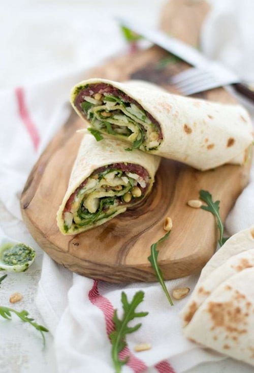 Wrap Carpaccio met truffel mayonaise