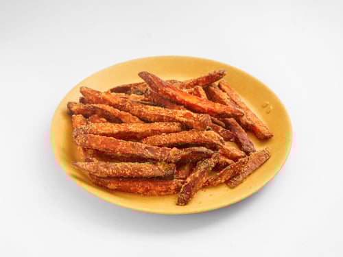 zoete aardappel frites