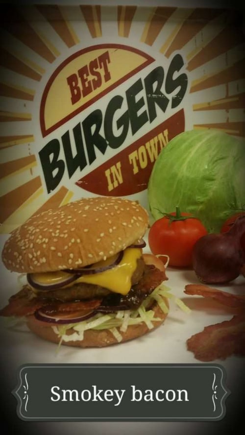 Smokey Bacon black angusburger