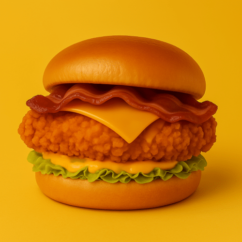 Samurai chick'n burger menu
