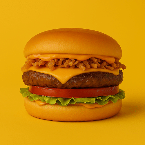Spicy beef burger