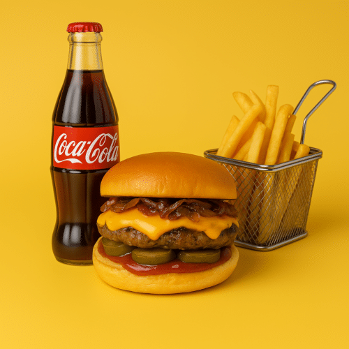 American classic burger menu
