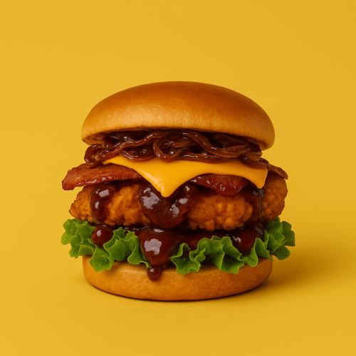 BBQ chick'n burger