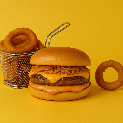 Spicy beef burger menu