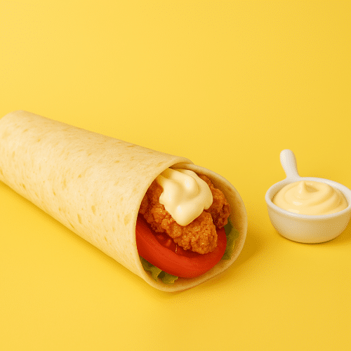 Crispy chick'n wrap