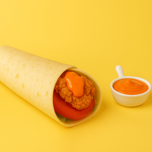 Spicy chick'n wrap