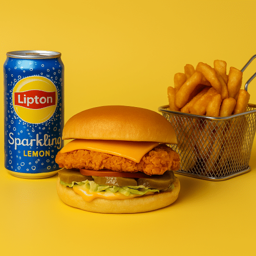 BOBBOS chick'n burger menu