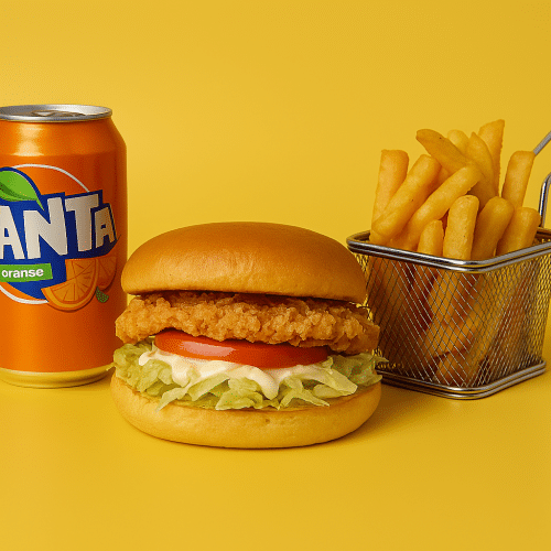 Chick'n classic burger menu