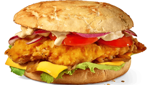 Mighty Honey Mustard burger