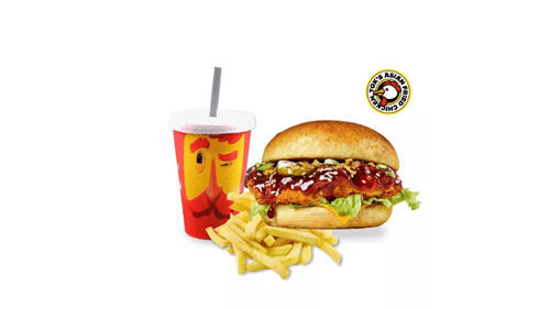 Soy Garlic Chicken burger menu