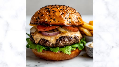 Rundvleesburger schotel