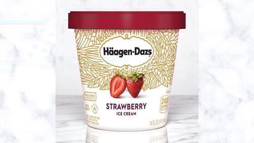 Häagen-Dazs ijs Strawberries groot