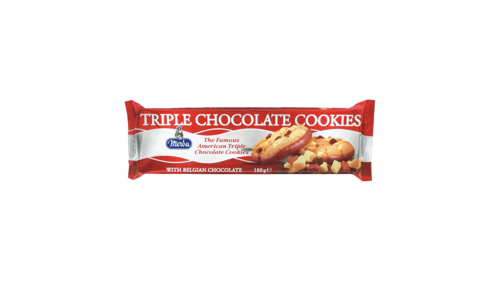 Merba triple chocolate chip cookies